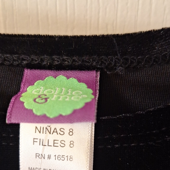 Kohl's DOLLIE AND ME Black and Red Plaid Dress Size 8, Girls, NWT, Holiday - Picture 5 of 12